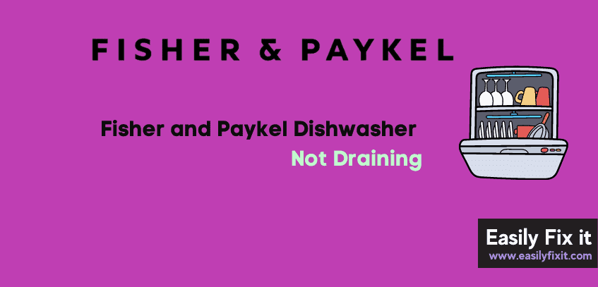 Fix Fisher and Paykel Dishwasher Not Draining