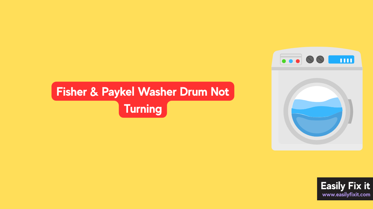 Fisher & Paykel Washer Drum Not Turning? Here's How to Fix It