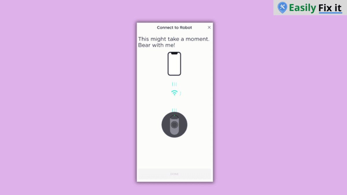 SharkClean app screen for connecting a Shark robot vacuum to Wi-Fi